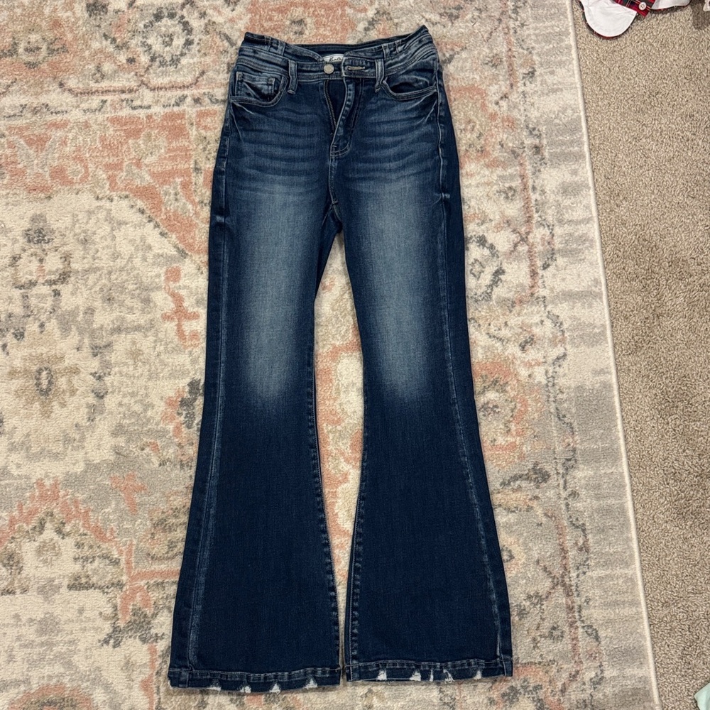 KanCan Dark Blue Flare Jeans